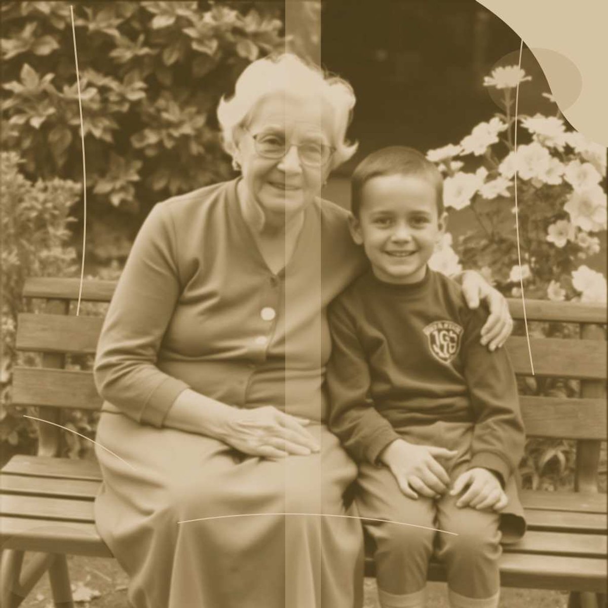 Photo d'origine abîmée